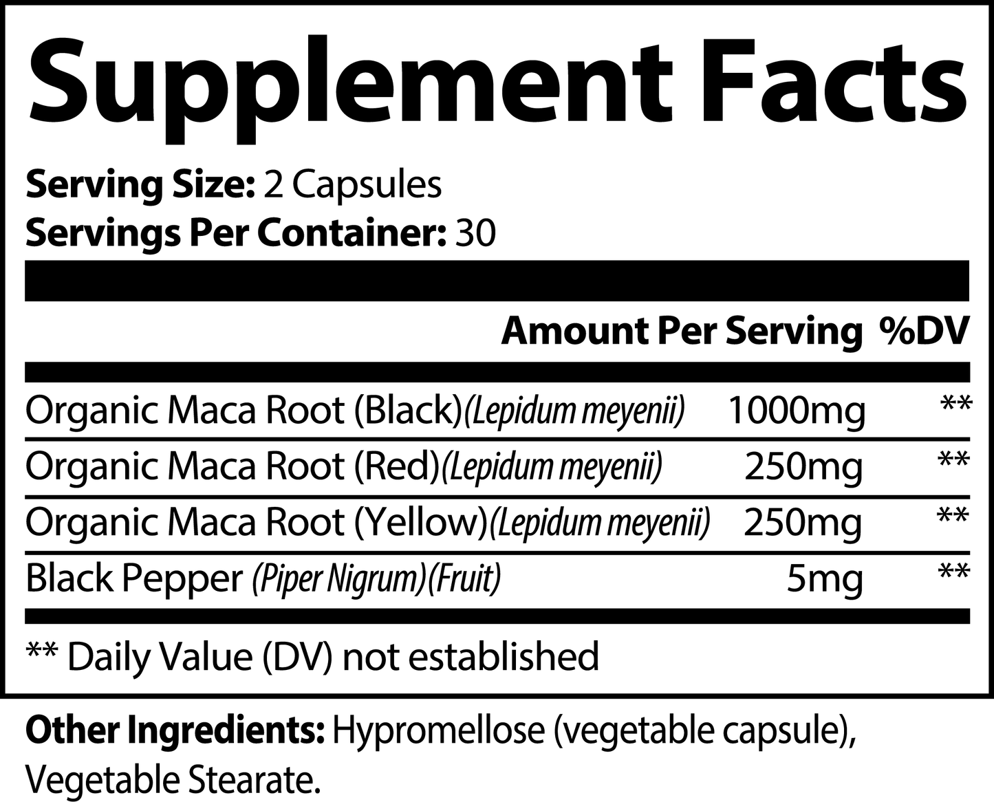 Maca Plus 3-in-1 Complex Capsules